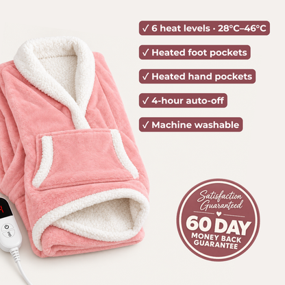 SuperComfy Wearable Heated Blanket Hoodie