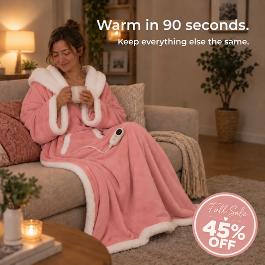 SuperComfy Wearable Heated Blanket Hoodie